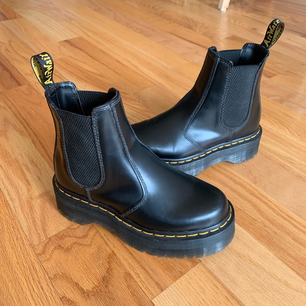 Dr Martens chelsea platform boots - lightly used